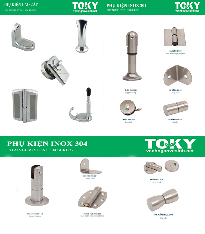 Mua phụ kiện vách ngăn vệ sinh ở đâu rẻ và bền nhất?
