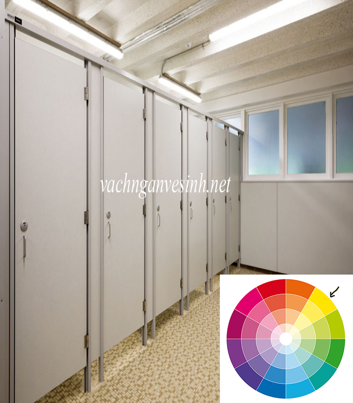 Thủ thuật phối màu vách ngăn vệ sinh không phải ai cũng biết