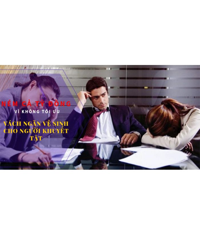 Ném đi cả tỷ đồng vì không tối ưu vách ngăn vệ sinh người khuyết tật