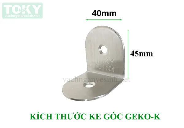 Kích thước phụ kiện vách ngăn vệ sinh inox 304 GEKO-K