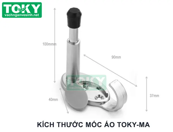 Kích thước móc áo vách ngăn vệ sinh cao cấp