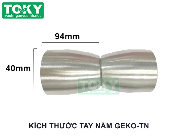 Kích thước tay nắm vách ngăn vệ sinh inox 304 GEKO-TN