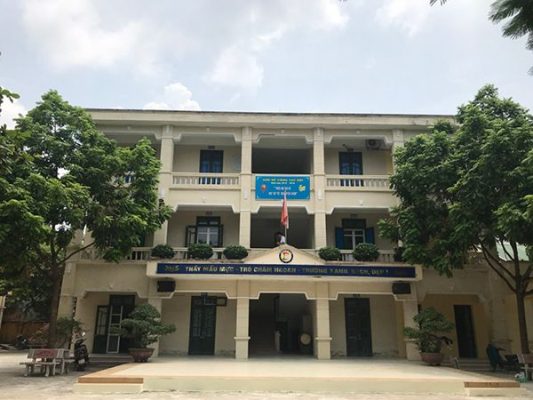 Khuôn viên trường THCS Kim Nỗ, Đông Anh, Hà Nội
