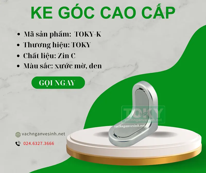 Phụ kiện vách ngăn vệ sinh cao cấp TOKY-K