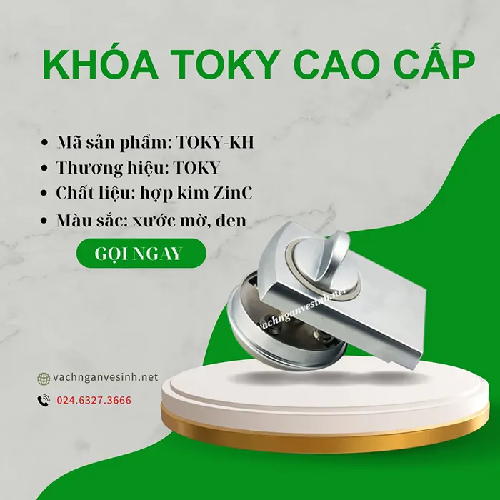 Phụ kiện khóa vách ngăn vệ sinh cao cấp