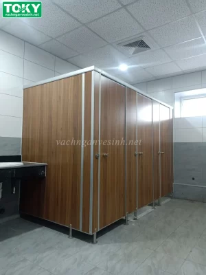 Vách ngăn vệ sinh MFC gỗ công nghiệp chịu ẩm