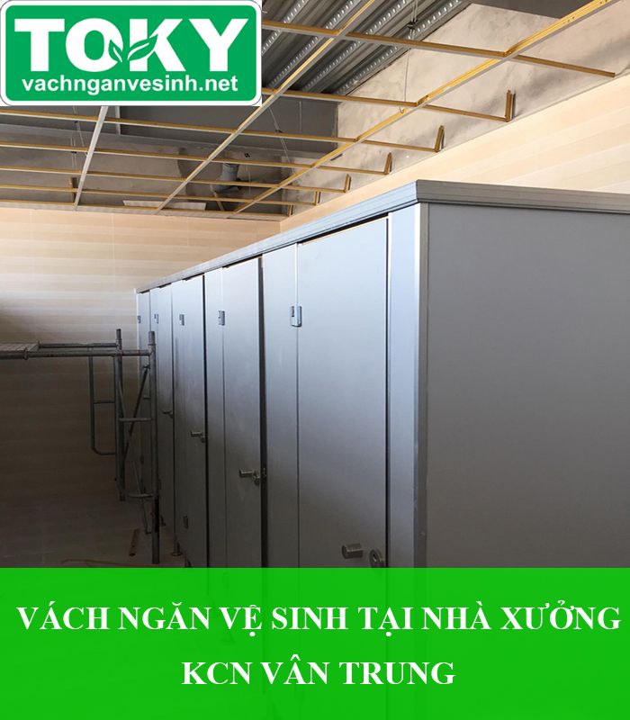 Thầu dự án vách ngăn vệ sinh 200m2 tại nhà xưởng cho thuê