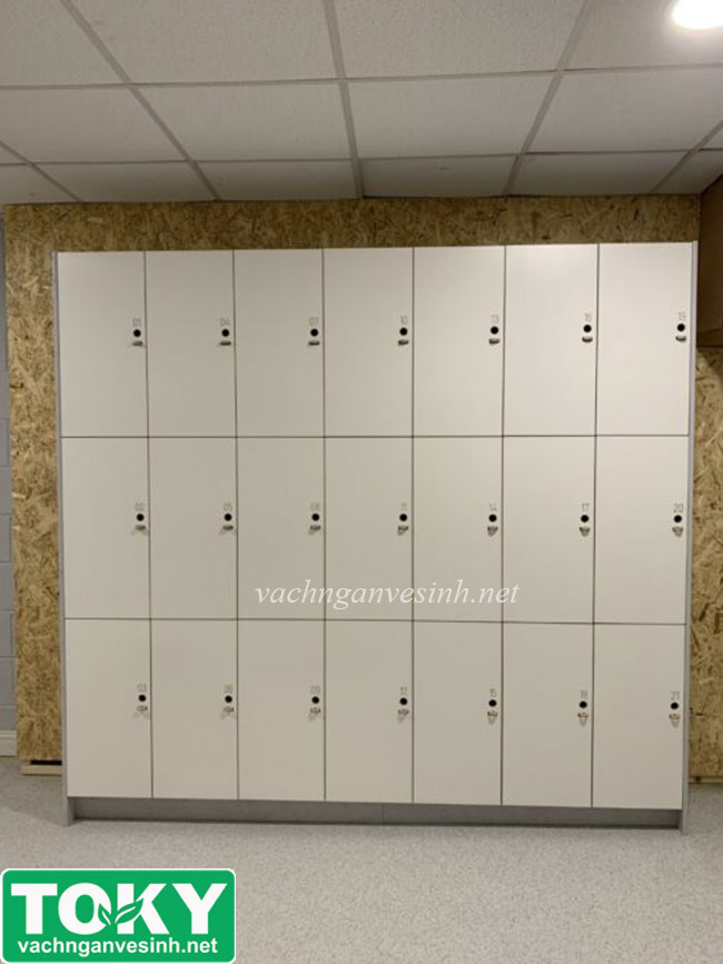 Tủ locker bằng tấm compact giá rẻ