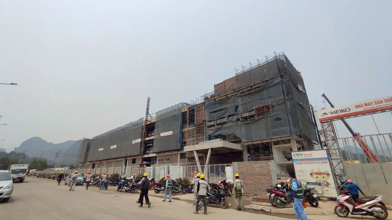 Dự án 400m2 thi công vách ngăn vệ sinh cho nhà máy Meiko
