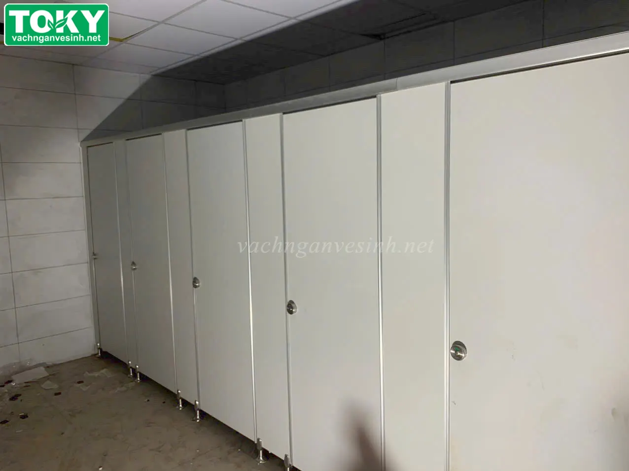 Dự án 400m2 thi công vách ngăn vệ sinh cho nhà máy Meiko