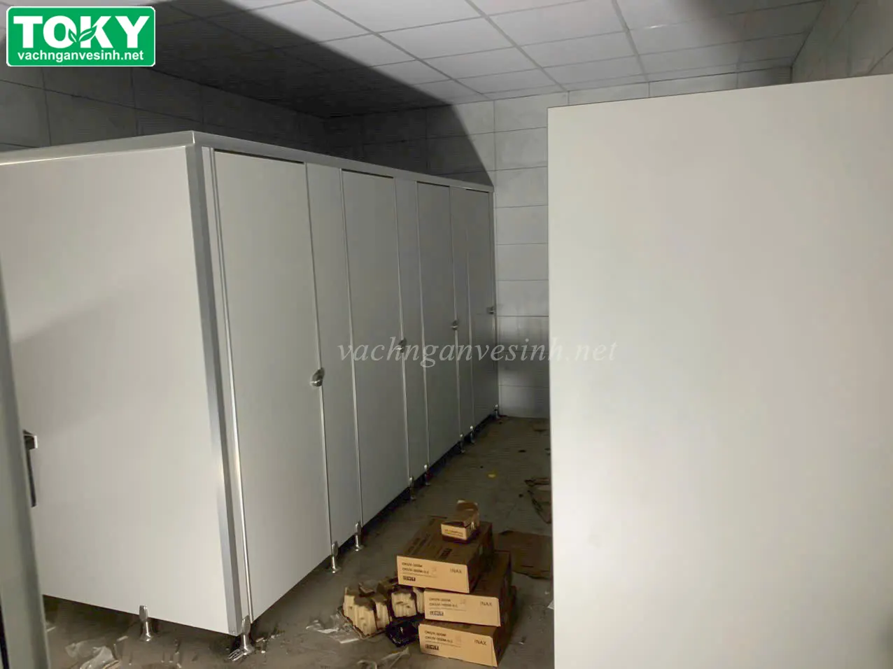Dự án 400m2 thi công vách ngăn vệ sinh cho nhà máy Meiko