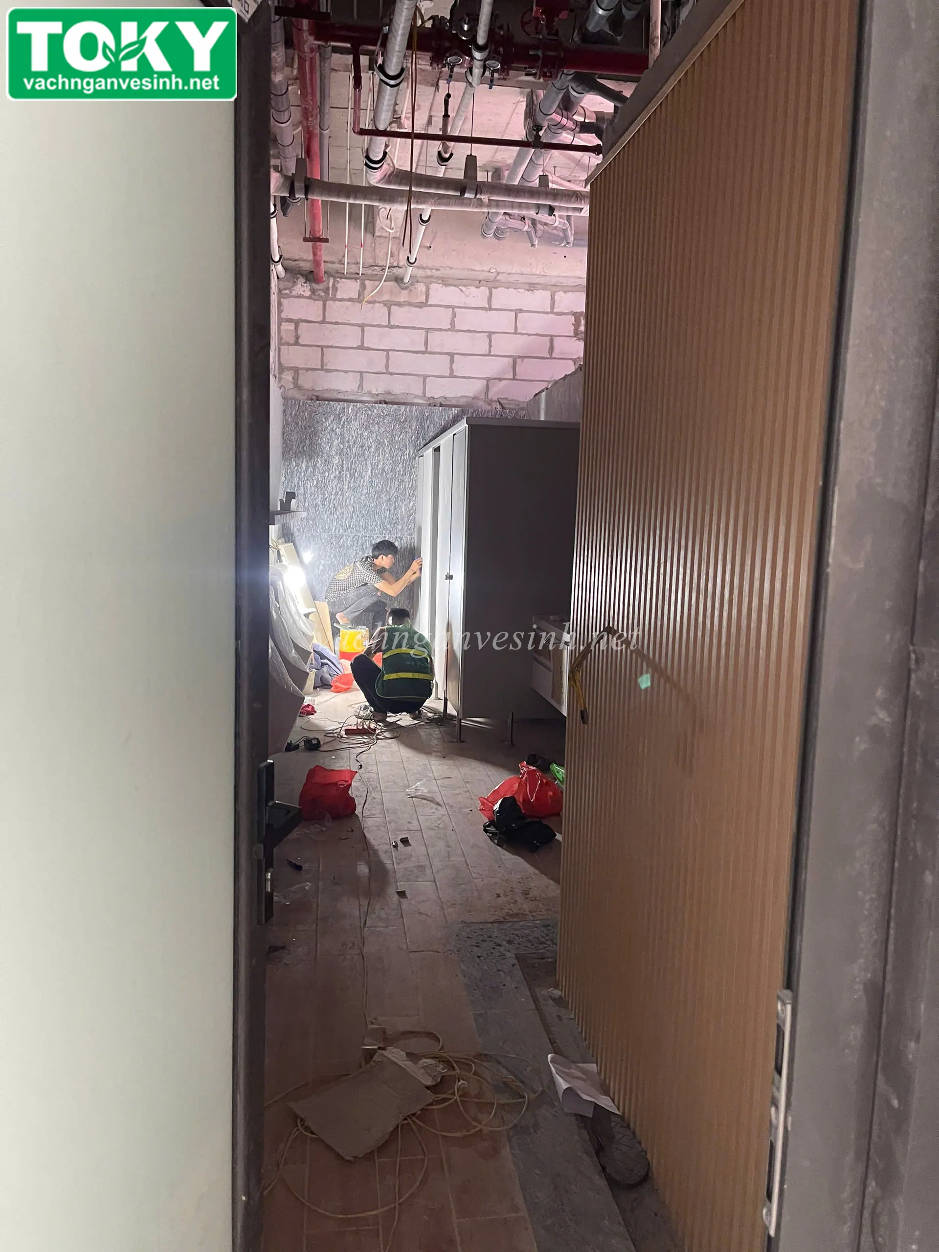 Dự án thi công vách ngăn vệ sinh cho Học viện Hành chính Quốc Gia