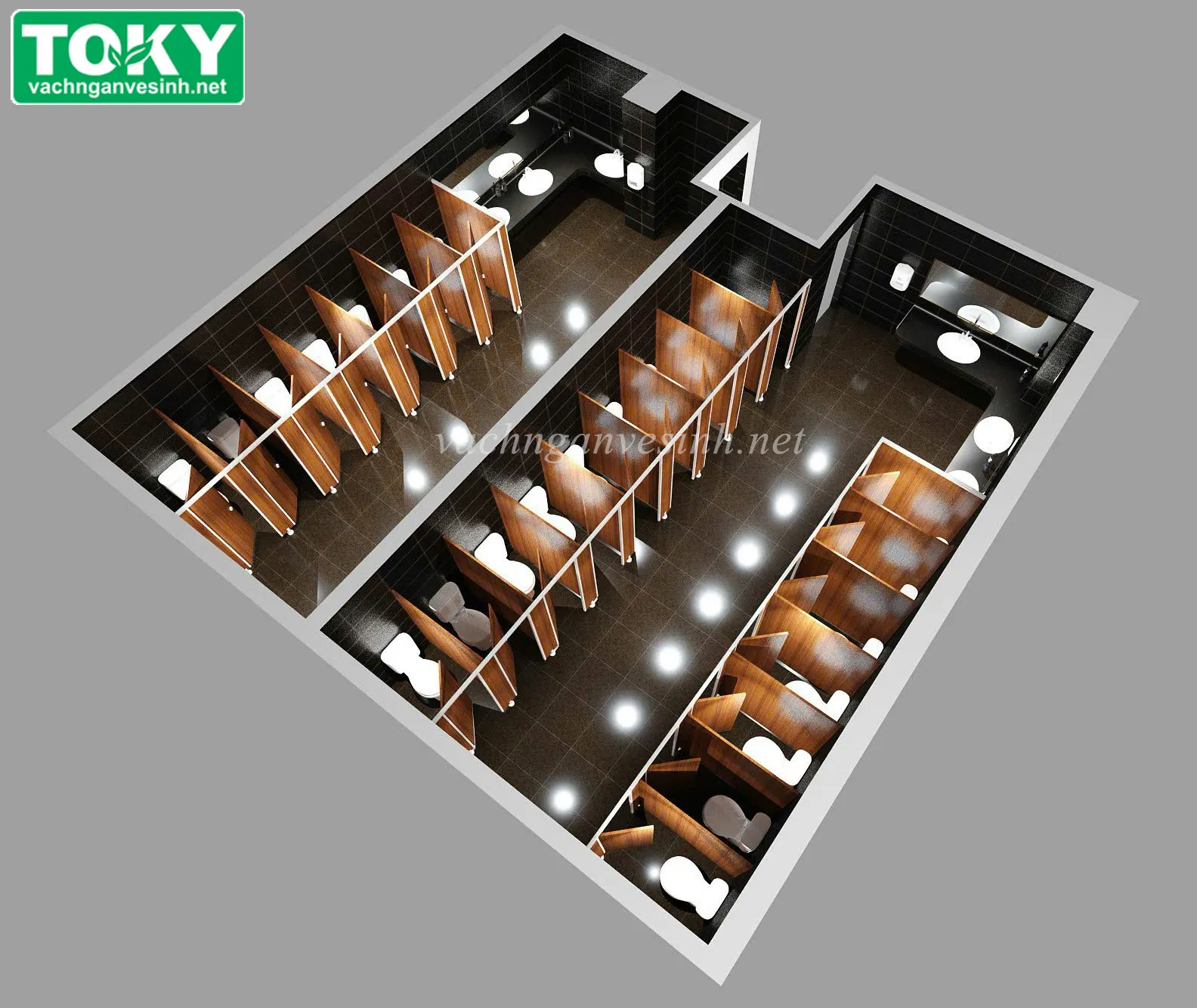 Kích thước vách ngăn vệ sinh tiêu chuẩn: Thông số cập nhật mới nhất