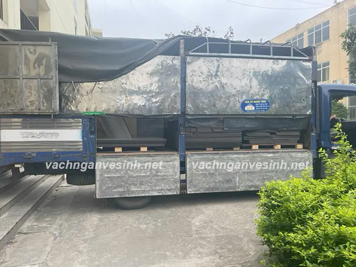 Mặt bằng lắp đặt Vách ngăn vệ sinh Compact HPL tại Trường Đại học Kỹ thuật - Hậu cần CAND