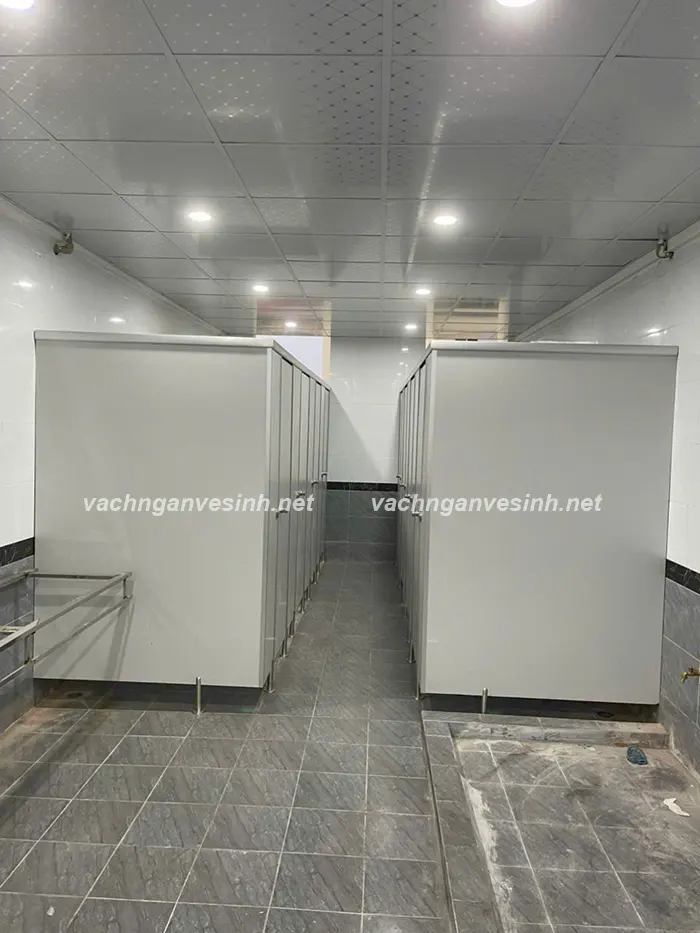 Mặt bằng lắp đặt Vách ngăn vệ sinh Compact HPL tại Trường Đại học Kỹ thuật - Hậu cần CAND
