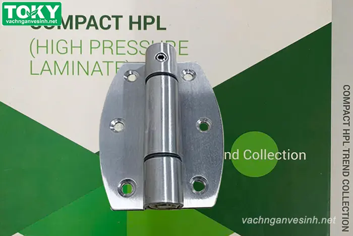 Phụ kiện bản lề vách ngăn vệ sinh inox 304 6 lỗ GEKO-BL6KPB