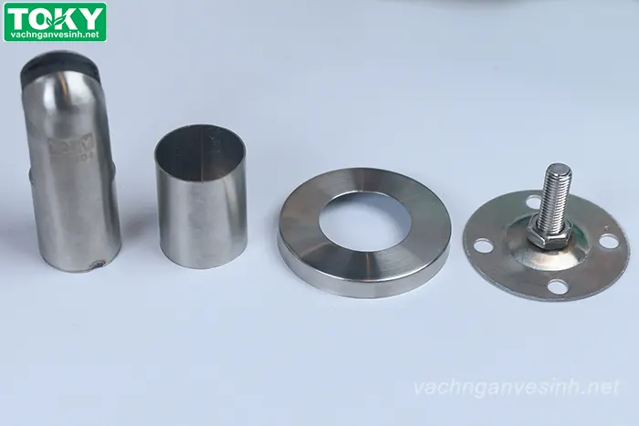 Phụ kiện chân đỡ vách ngăn vệ sinh inox 304 GEKO-304V2