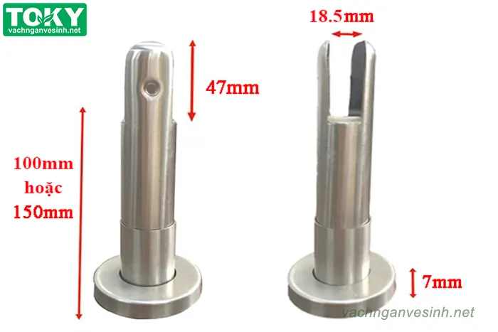 Phụ kiện chân đỡ vách ngăn vệ sinh inox 304 GEKO-304V3