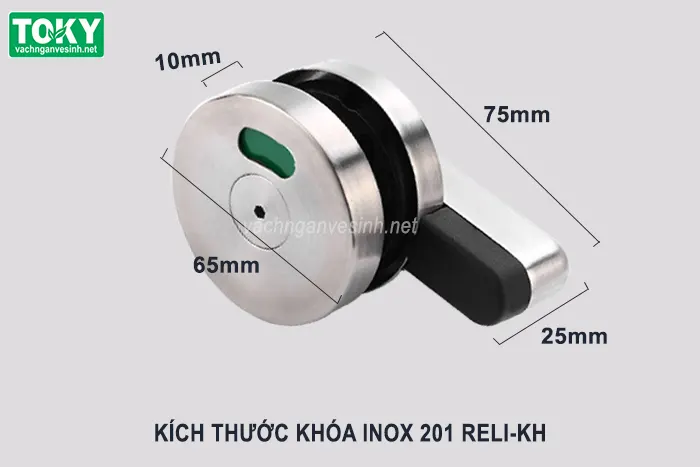 Phụ kiện khóa vách ngăn vệ sinh inox 201 RELI-KH