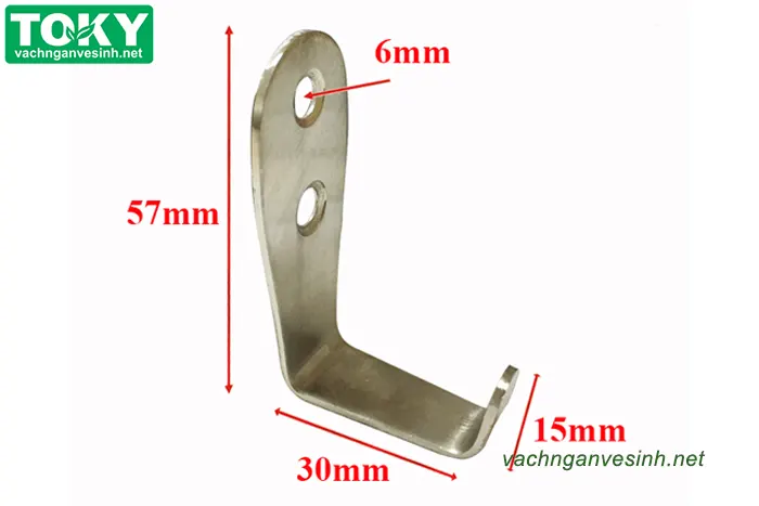 Phụ kiện móc áo vách ngăn vệ sinh inox 201 RELI-MA