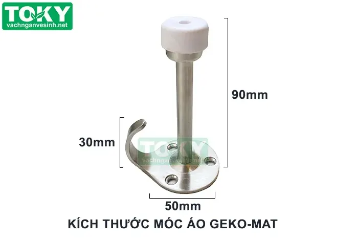 Phụ kiện móc áo vách ngăn vệ sinh inox 304 GEKO-MAT