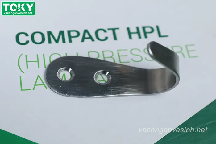 Phụ kiện móc áo vách ngăn vệ sinh inox 304 GEKO-MC dạng cong