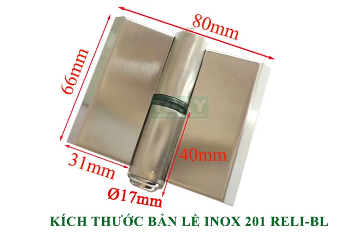 Phụ kiện bản lề inox 201 RELI-BL không phân biệt trái phải