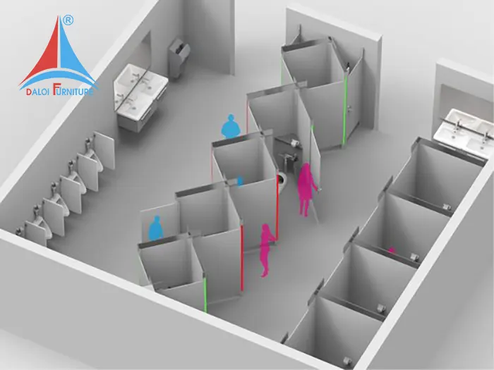 Đa Lợi cung cấp vách ngăn vệ sinh tại tỉnh Điện Biên – giải pháp bền vững