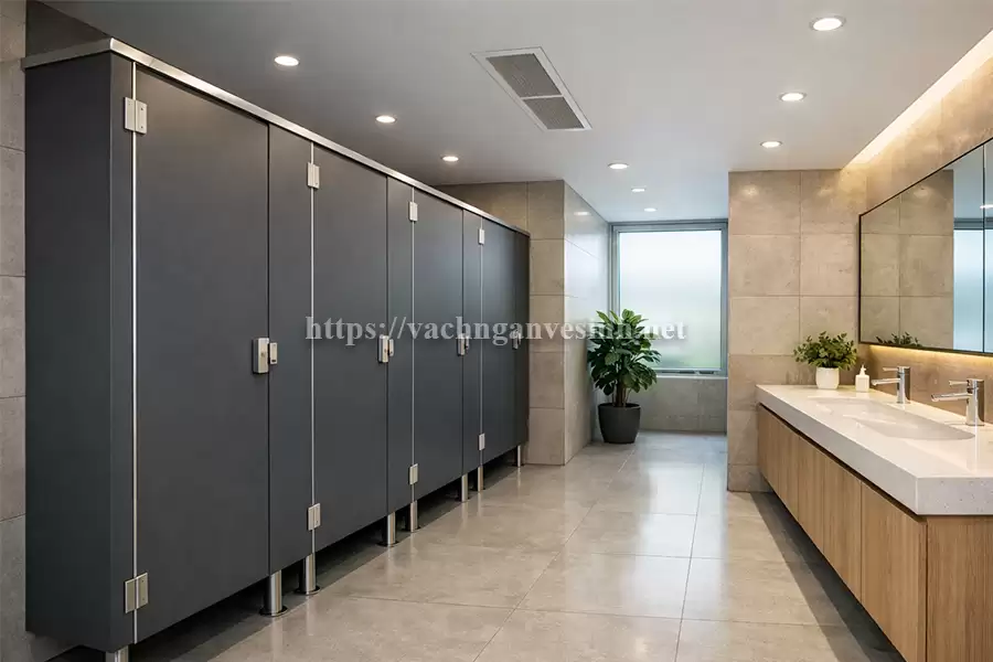 Bí quyết tối ưu ngân sách khi mua vách ngăn vệ sinh compact HPL cho dự án lớn