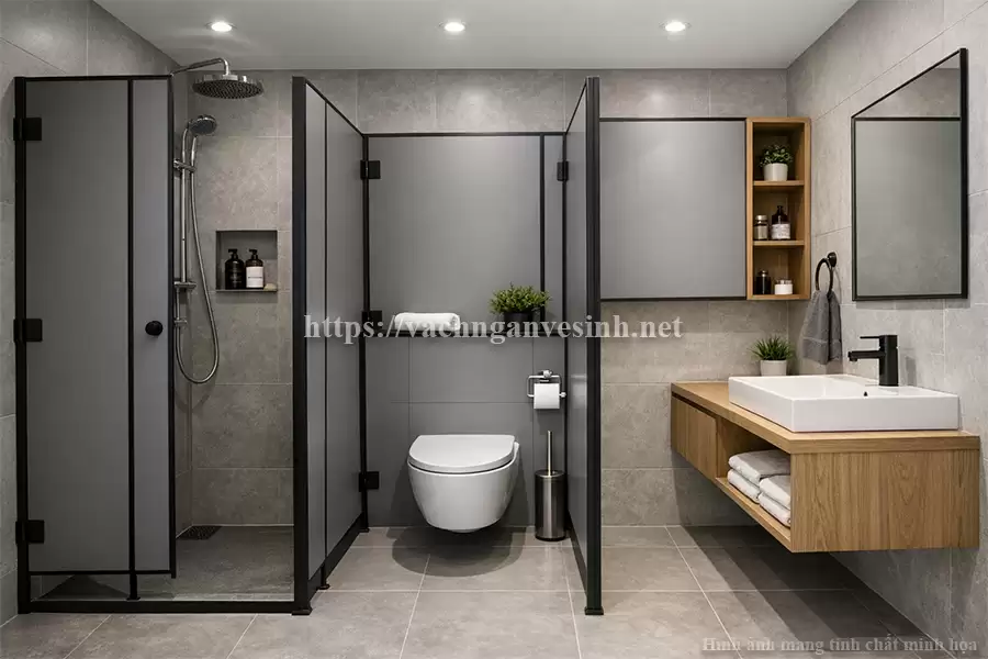 Tại sao vách ngăn vệ sinh compact HPL cho gia đình dần trở thành xu hướng?