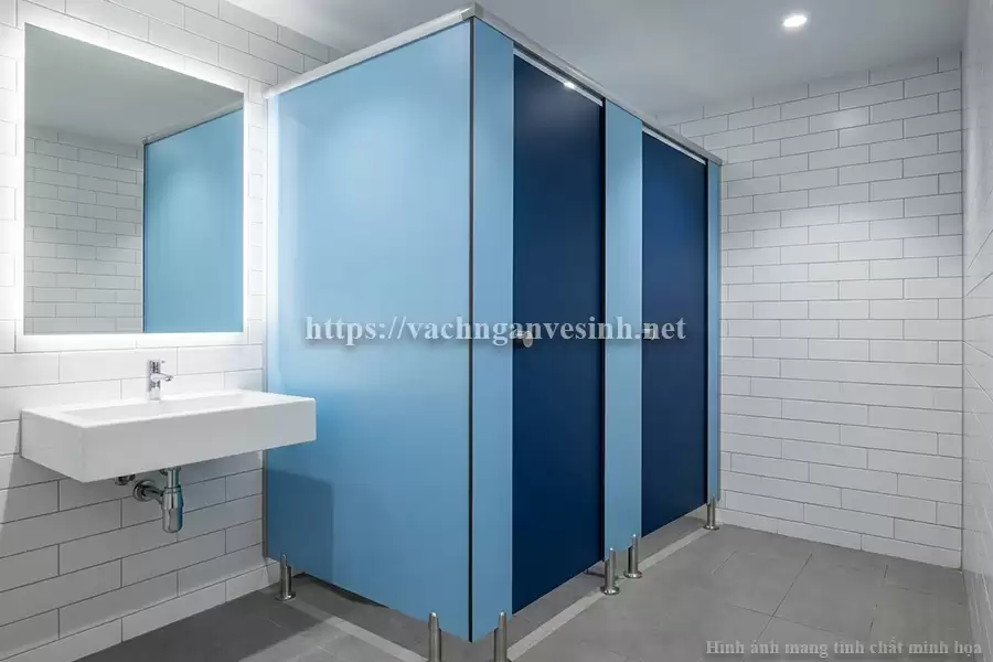 Các mã vách ngăn vệ sinh Compact màu xanh phổ biến và quy trình tối ưu chi phí