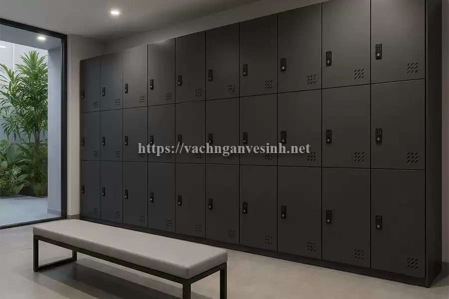 Quy trình gia công tủ locker compact CDF chuẩn CNC tại Đa Lợi